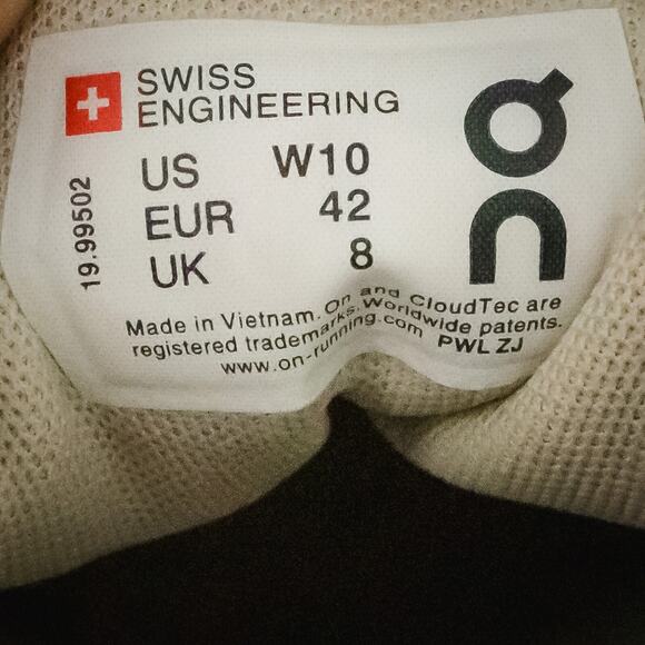 On Cloud Women's Size 10 Pink Green Cloud 5 Low Lace Up Running Shoes Sneakers - Picture 7 of 7